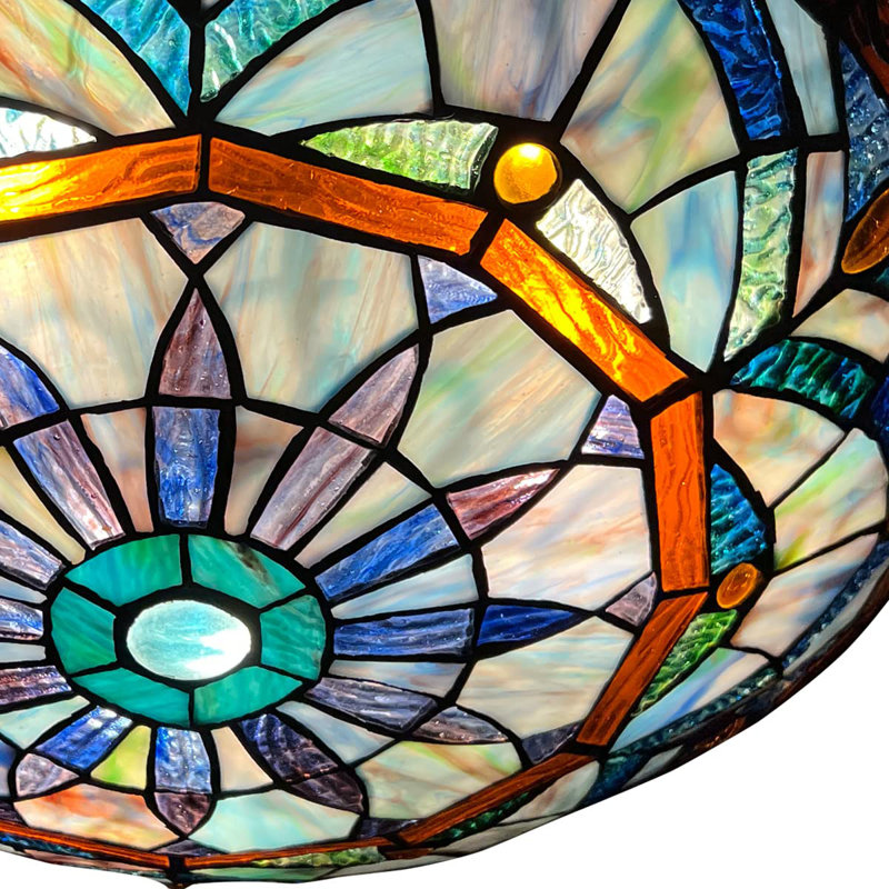 Plafonnier encastré 3 lumières Grants Tiffany Grants