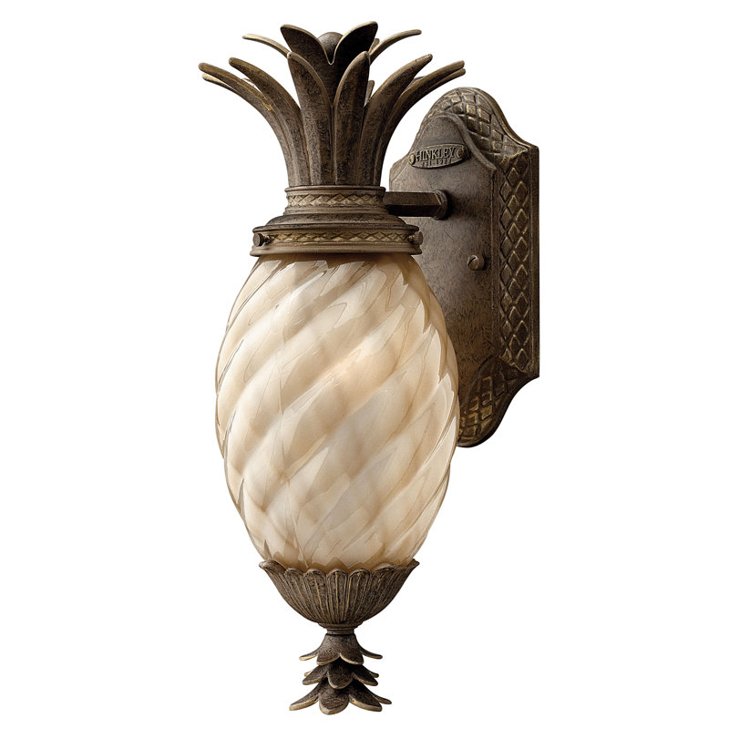 Plantation  Pearl bronze 1 - Bulb Outdoor Wall Lantern, Incandescent