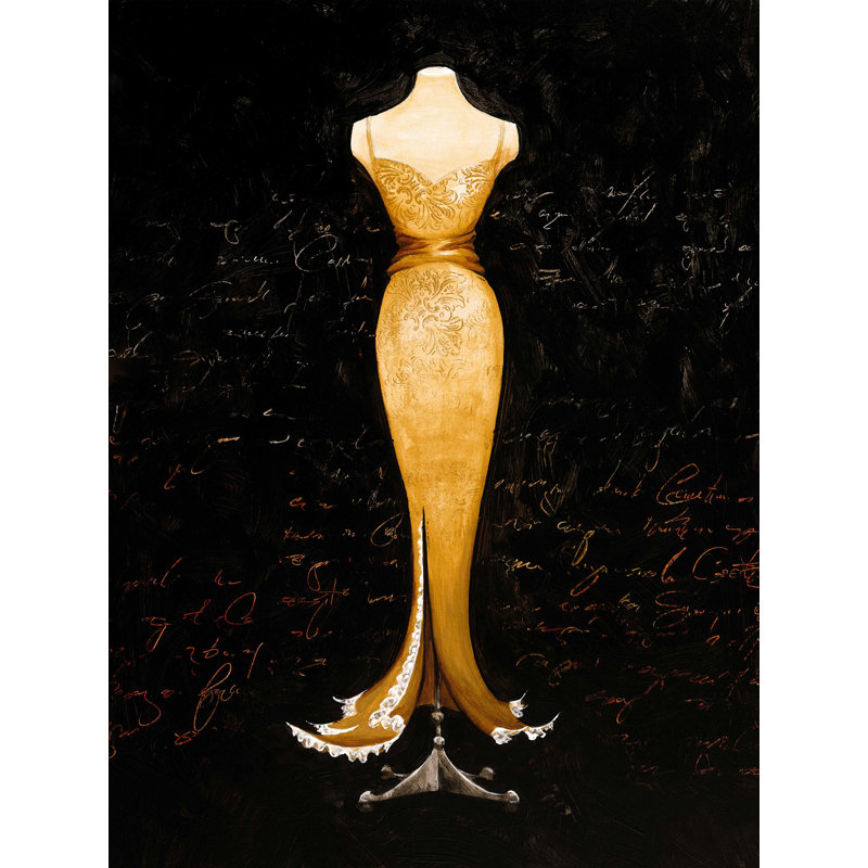 Forme de robe orange, H 16 po x l 12 po