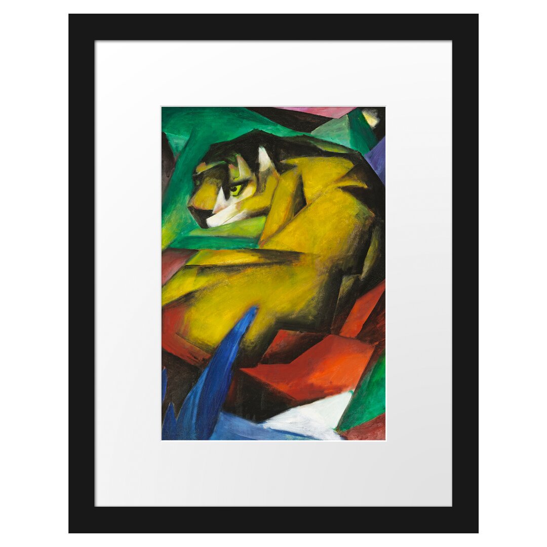 Gerahmter Kunstdruck The Tiger von Franz Marc