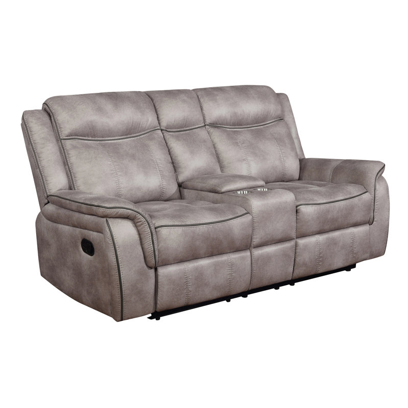 Causeuse Aerne, Microfibre grise