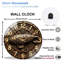 Horloge murale Steampunk, dirigeable, 12 po