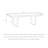 Black rectangular solid wood dining table