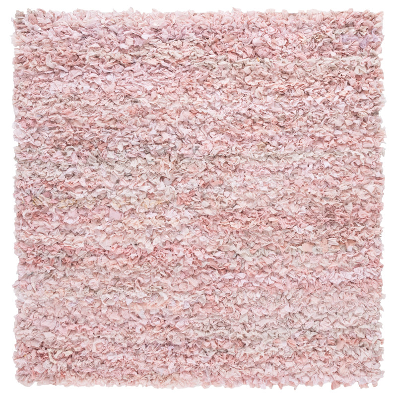 Adalberta Shag Hand Loomed Performance Rug, Square 6'