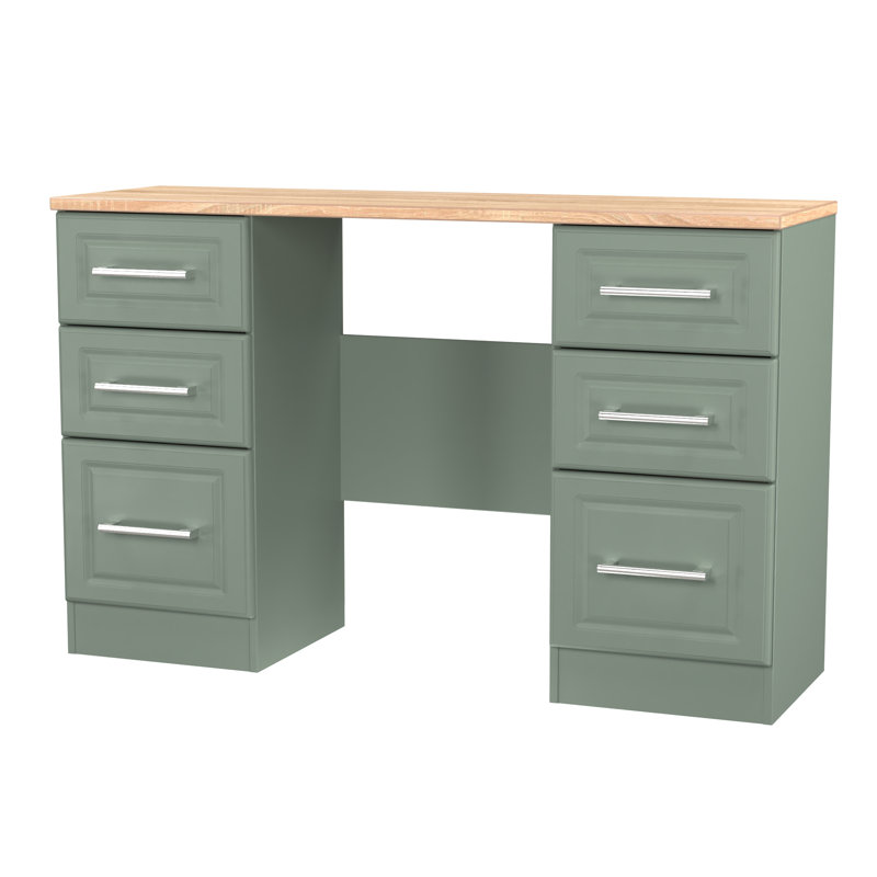 Fully Assembled St. George Dressing Table, Reed Green/Bardolino