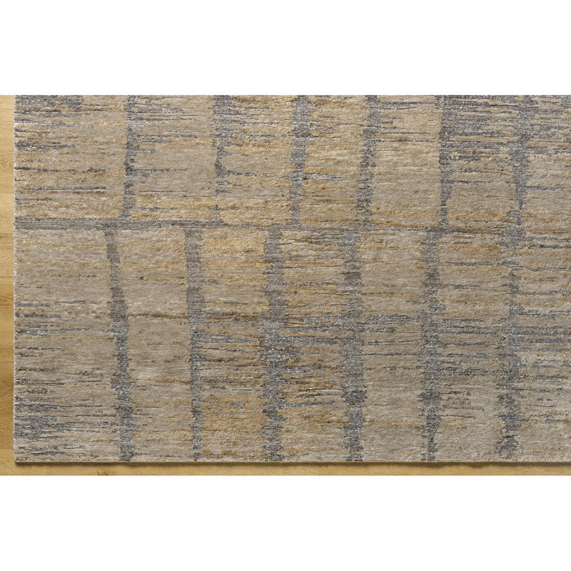 Anderson Hand Knotted Abstract Indoor Rug, Rectangle 8' x 10'
