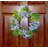 16" Artificial Hydrangea and Green Leaves Wreath-1438909959