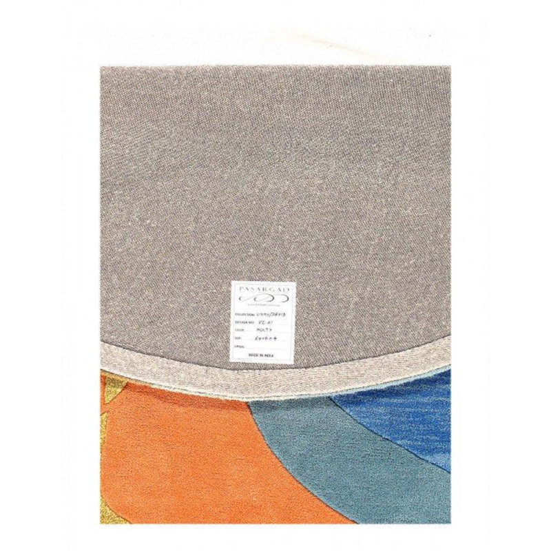 Tapis bleu / jaune / gris Kristilynn