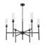 Lustre noir mat 6 lumières Esme-123223102