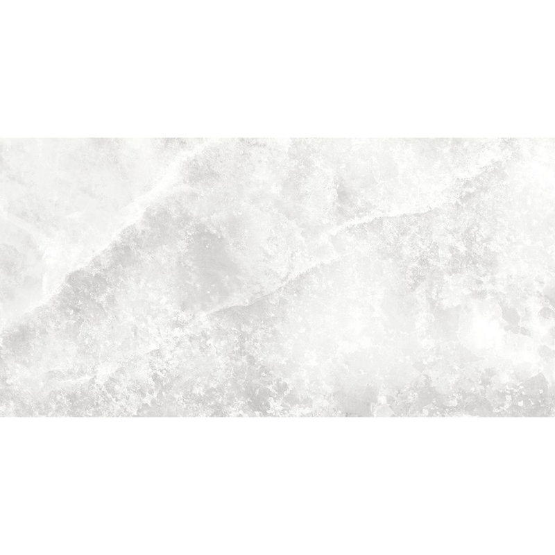 Carreau de porcelaine poli 12 po x 24 po Nimbus, Blanco
