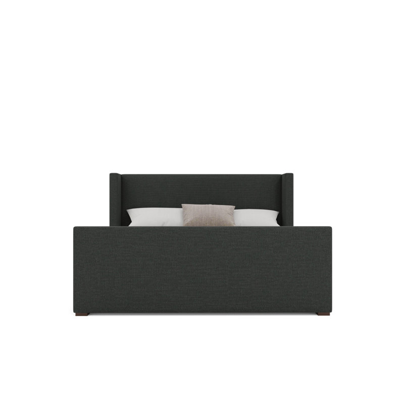 Aylet Luxe Footboard Low Bed, Charcoal, King