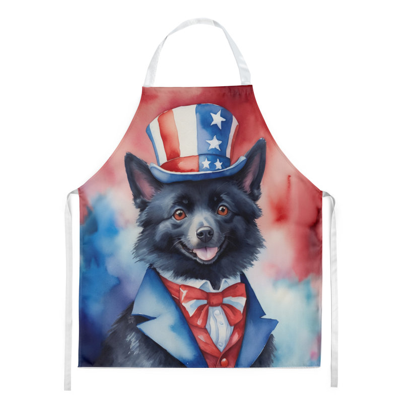 Patriotic American Apron, Schipperke