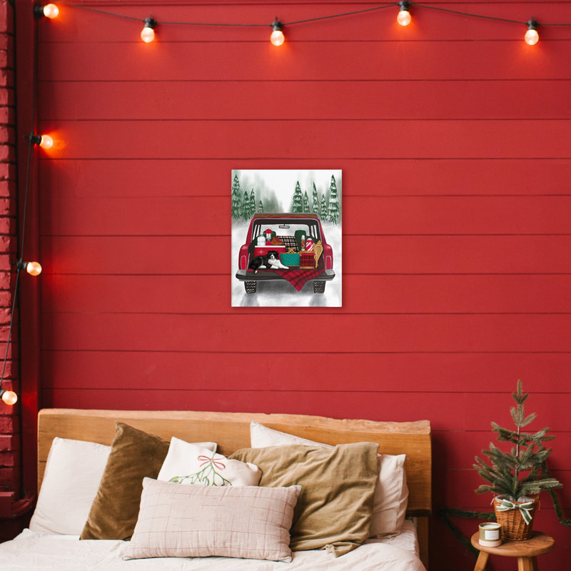 Winter Tailgate avec toile pour chien, design par Jilly Jack Designs, H 20 po x l 16 po