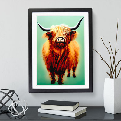 A Fantastic Highland Cow - Single Picture Frame Print