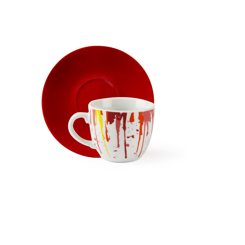 Dripping pack of 6 pieces of coffee cups w/saucers