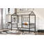 Twin Size Metal House Bed Frame with Slatted Support - No Box Spring Needed &amp; Strong!-177863341