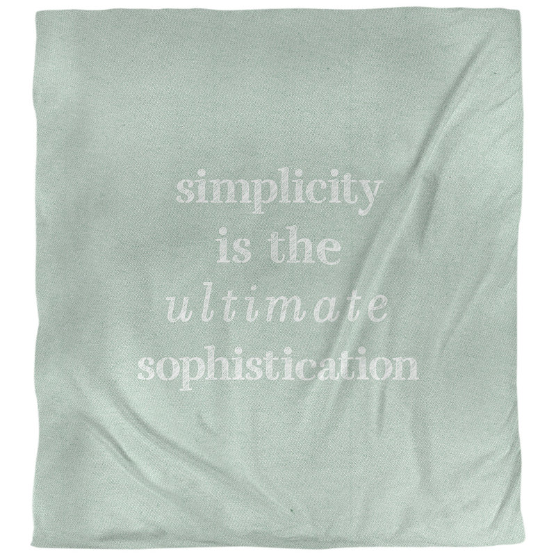 Housse de couette simple et sophistiquée quote, Housse de couette pour très grand lit, Vert / blanc