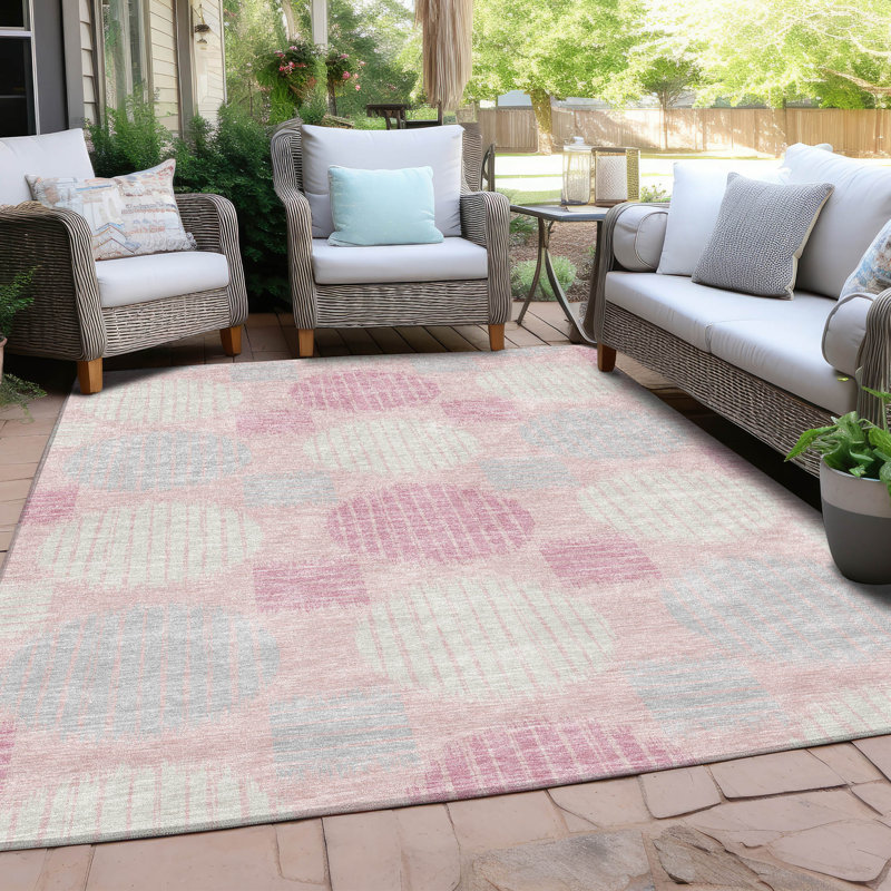 Tapis intérieur / extérieur Maliana, Rectangle 2 pi 6 po x 3 pi 10 po