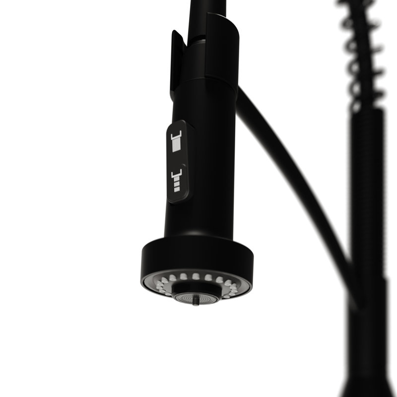 Karran Scottsdale Single-Handle Pull-Down Sprayer Kitchen Faucet, Matte Black