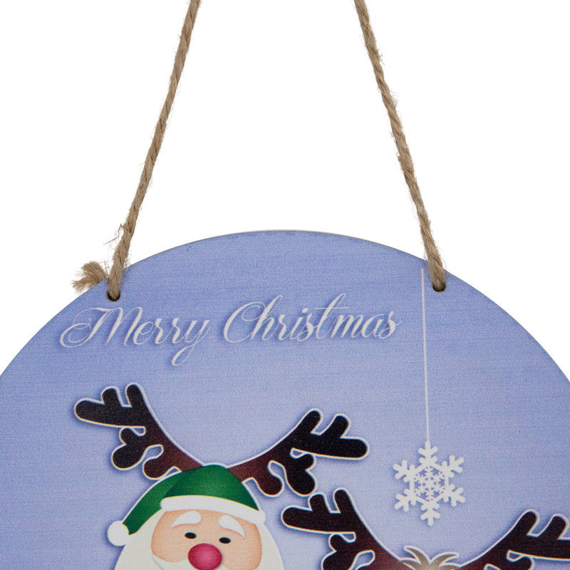 8'' Wood Animals Holiday Shaped Ornament