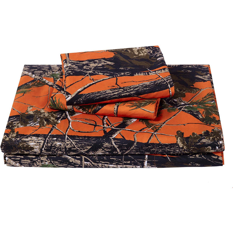 Microfiber Camouflage Sheet Set, Full