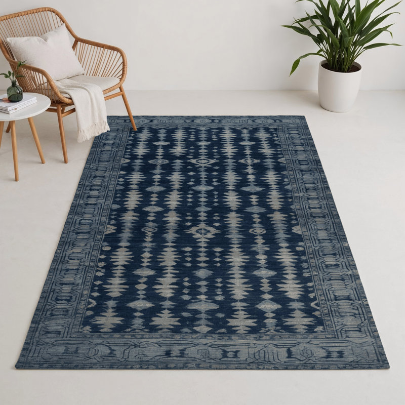 Overdyed Gray Indoor and Outdoor Area Rug, Rectangle 3' x 5'