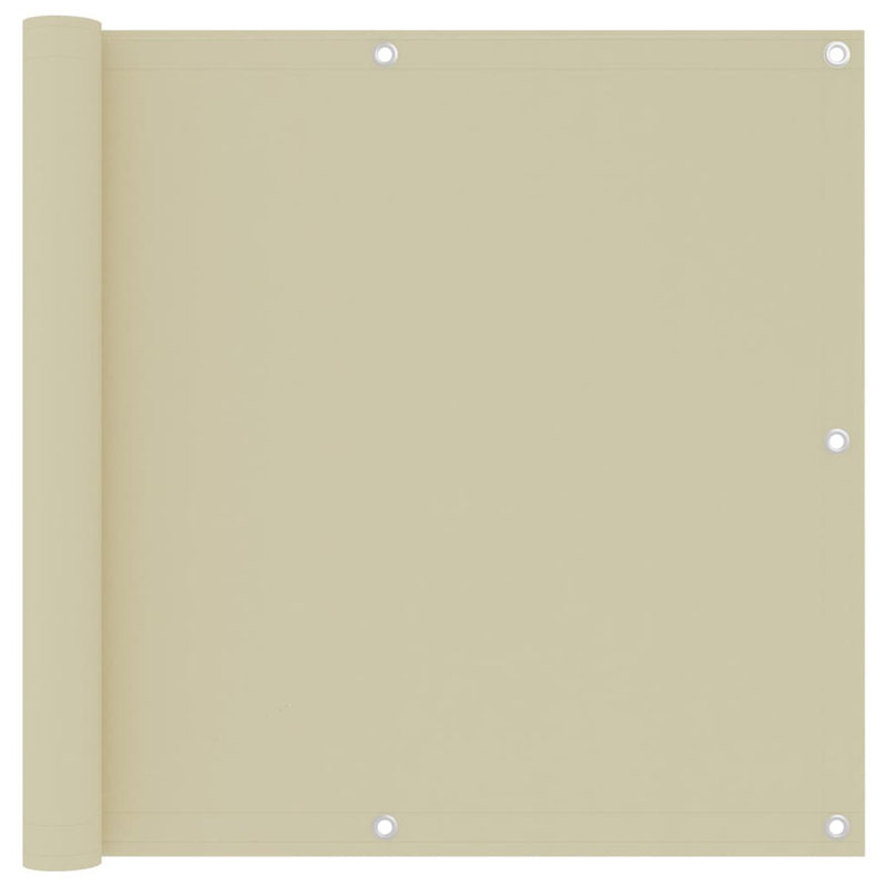 Tissu Oxford Vidaxl, L 196,9 po x P 35,4 po, Crème