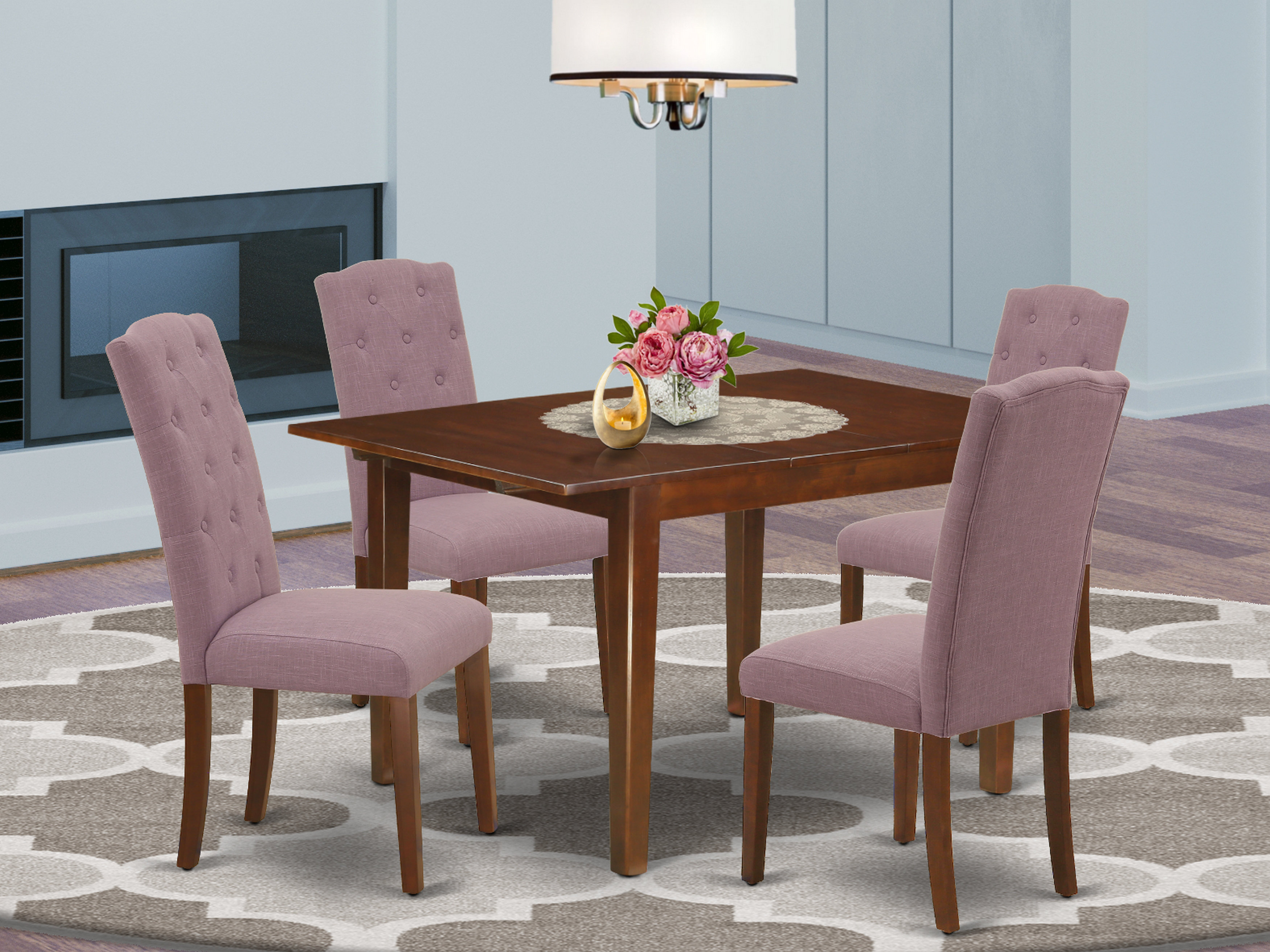 Pink best sale dinette set