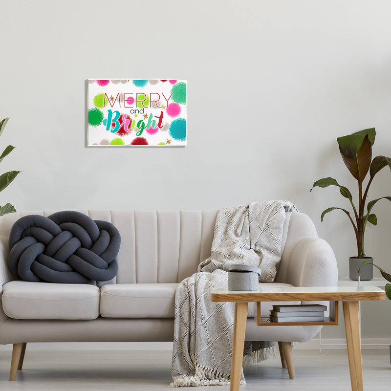 «Merry & Bright Bold Holiday» par Ziwei Li, impression, H 13 po x l 19 po x P 0,5 po, Mdf