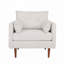 Fauteuil club d'appoint avec pieds en bois
