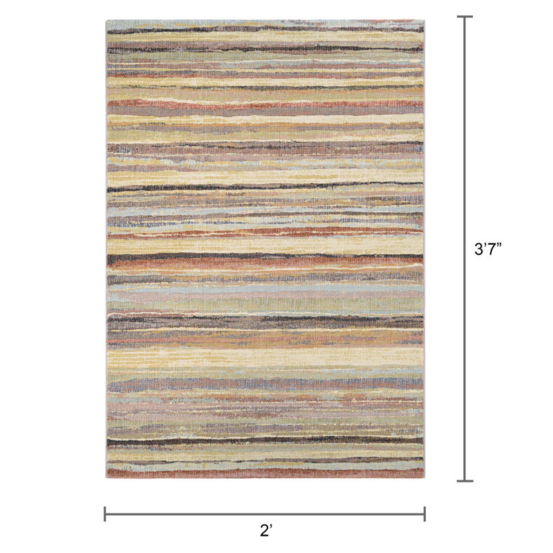 Healdton Abstract Indoor Rug, Rectangle 2' x 3'7"