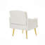 Fauteuil en velours avec pieds en métal