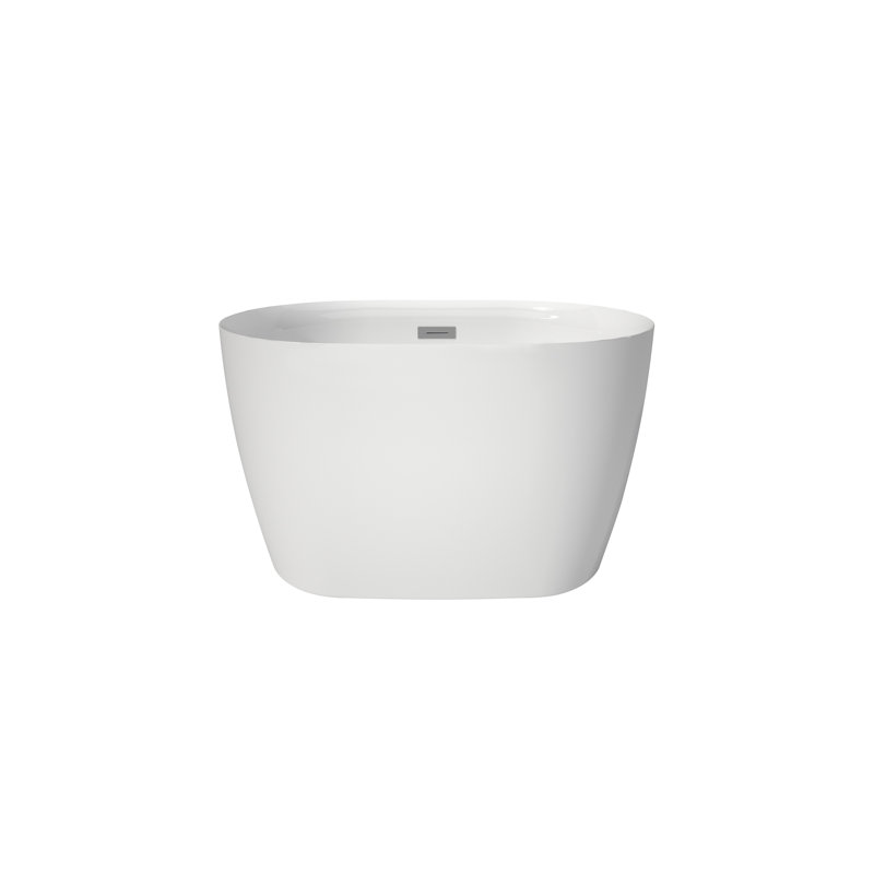 Baignoire autoportante 43 po en acrylique de qualité supérieure avec siège en blanc 43 po