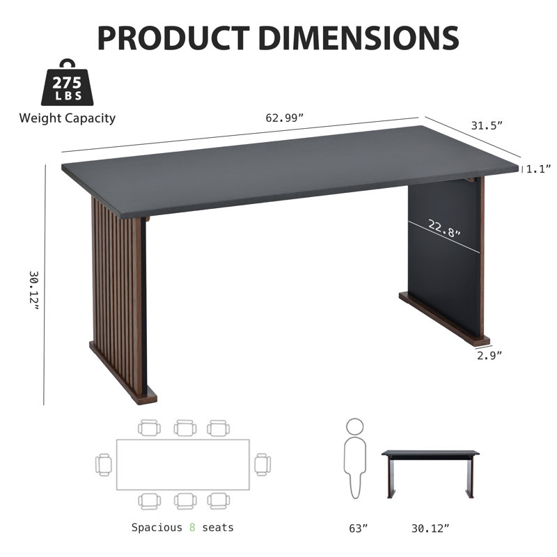 Rectangular Soild Wood Dining Table