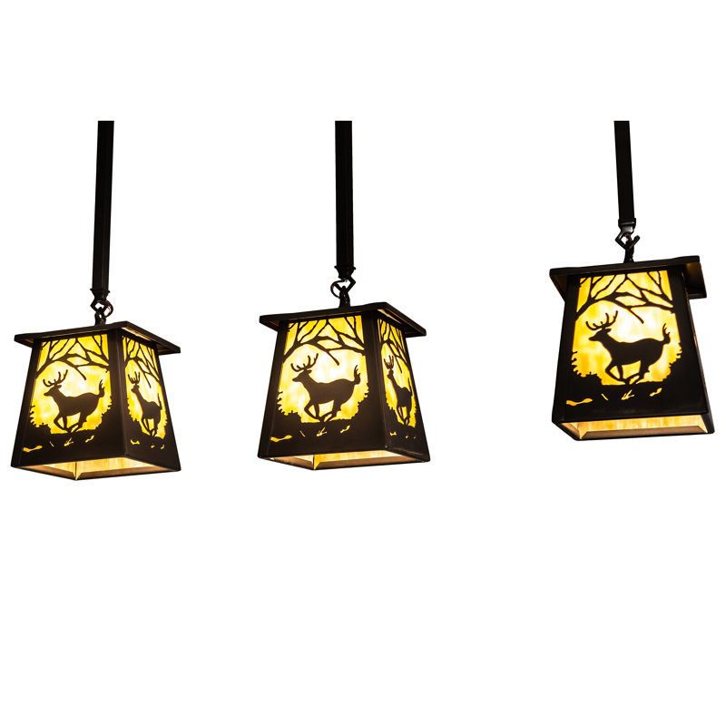 Deer At Dawn 3 - Light Pendant