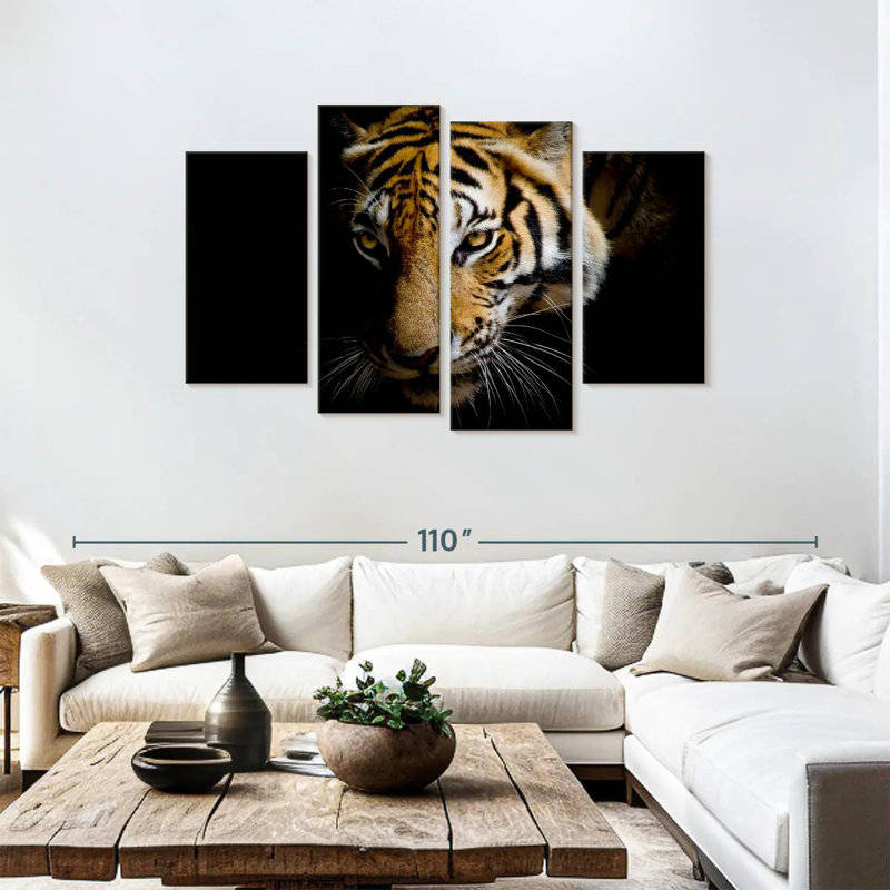 Brampt Sumatran Tiger, 48" H x 75" W