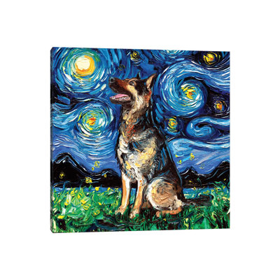 " German Shepherd Night II " by Aja Trier