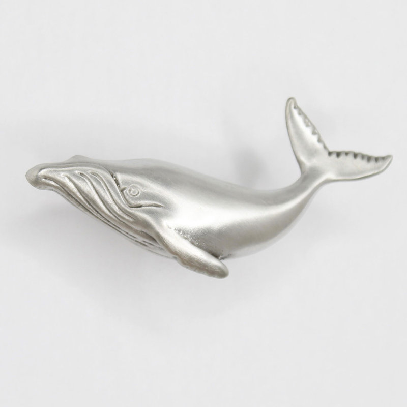 1.75" Humpback Whale Left Facing Knob