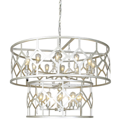 Lustre à niveaux 18 lumières Diamond