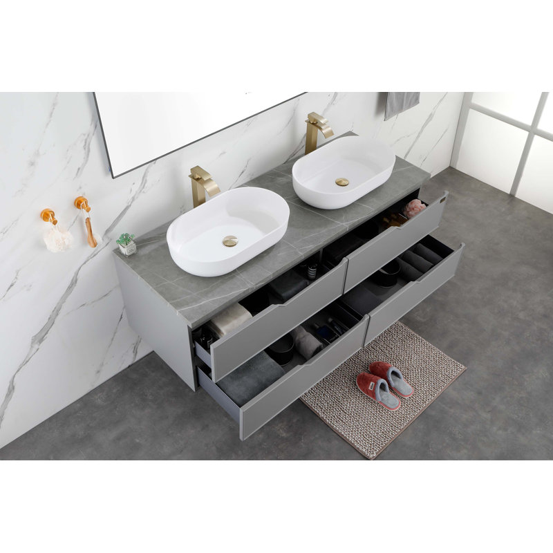 Lavabo vasque de salle de bain ovale moderne Modern