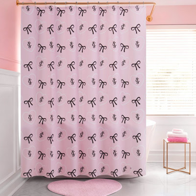  Juicy Couture 70" W x72" L PEVA Shower Curtain