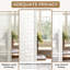 Rideaux semi-transparents texturés en lin mélangé froissé de style campagne neutre pour salon / chambre à coucher Darpes-1110449489-1110449501