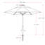 Parasol de plage 7,5 pi Brennen-1696266662
