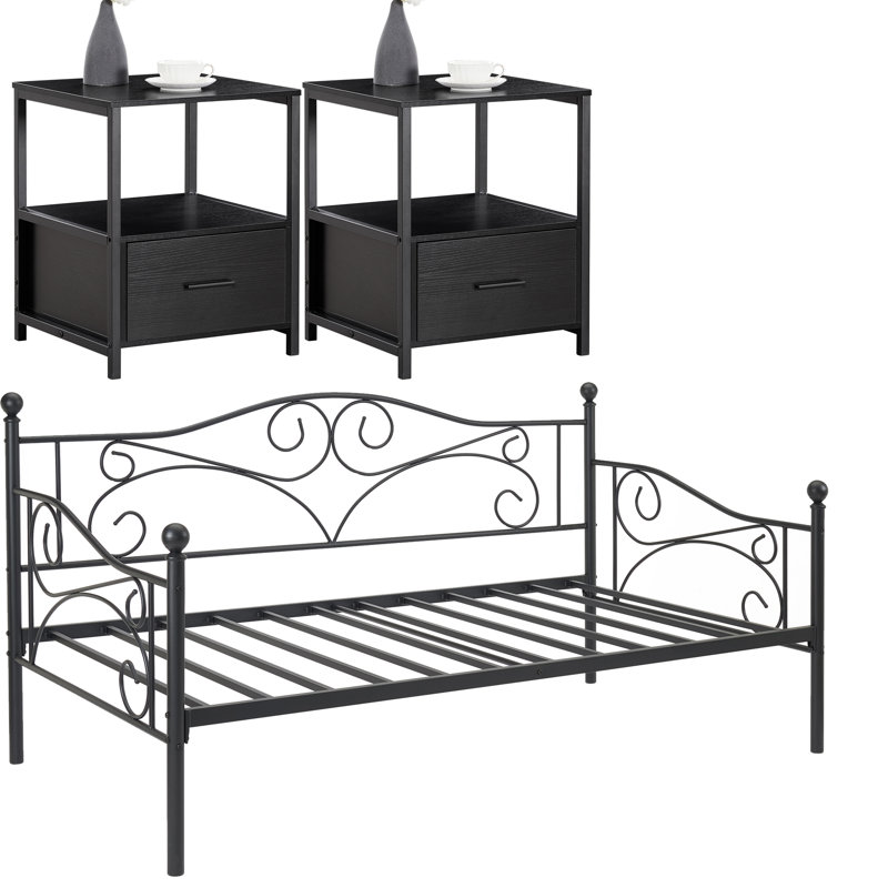 Ensemble de chambre à coucher configurable Kempst, Blanc