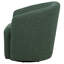 Chaise d'appoint pivotante rembourrée en tissu Mossbrook - vert-2092334390