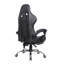 NeoDirect Adjustable Reclining Ergonomic Faux Leather Swiveling PC & Racing Game Chair with Footrest in Grey