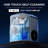 Simzlife 35 Lbs. Daily Production Nugget Stainless Steel Kitchen Countertop Ice Makers, Chewable Ice Maker Machine for Camping and Party