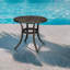 Reinna Round Outdoor Side Table With Umbrella Hole , 23.6'' in. W 23.6'' in. D-111631012
