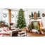 Arbre de Noël à charnière plein 4 pi PVC + PE vert avec support en métal 4 pi-424524970