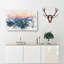 Mount Rainer in Seattle Watercolour - Wrapped Canvas-56665849